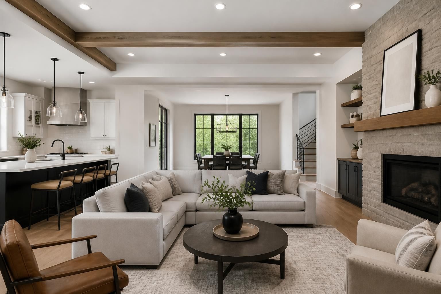 Completed whole home remodel with cohesive modern finishes.